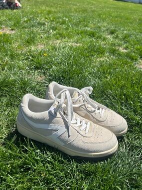 rag & bone Women's Light Gray Suede Sneakers